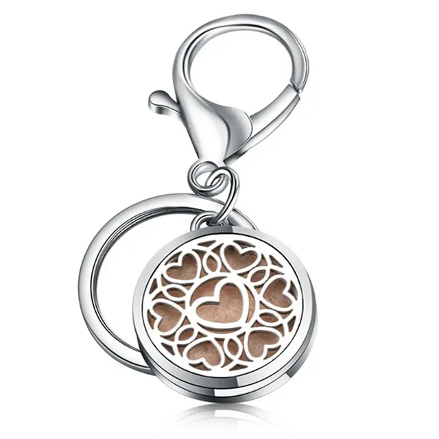 Perfume Key Chain Stainless Steel Essential Oil Diffuser 3 Style - Shop at LoveMi