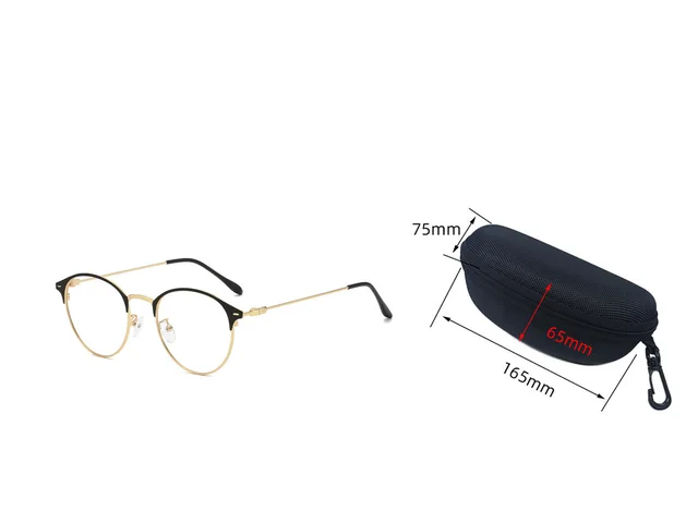 Fashion Metal Retro Plain Glasses Set - Shop at LoveMi