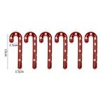 13Cm Red White 6Pc