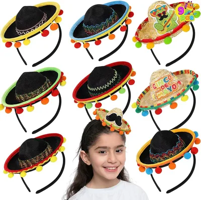 Holiday Hat Headband Birthday Party Supplies 9 Piece Headband M Size Adjust - Shop at LoveMi