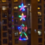 Christmas Atmosphere Layout Sucker Lamp Window Creative Decoration - Angel Color