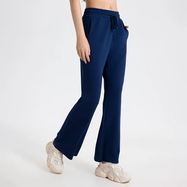 Women's Fashionable Casual Breathable High Waist Shaping Sports Pants Night Navy - Shop at LoveMi
