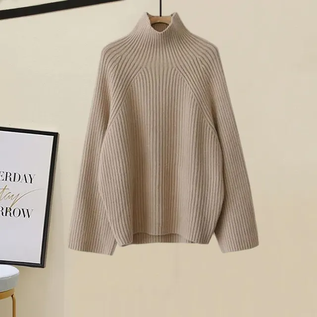 Cotton Vest Idle Style Knitted Sweater Wide Leg Pants Three piece Set Khaki Sweater - Shop at LoveMi