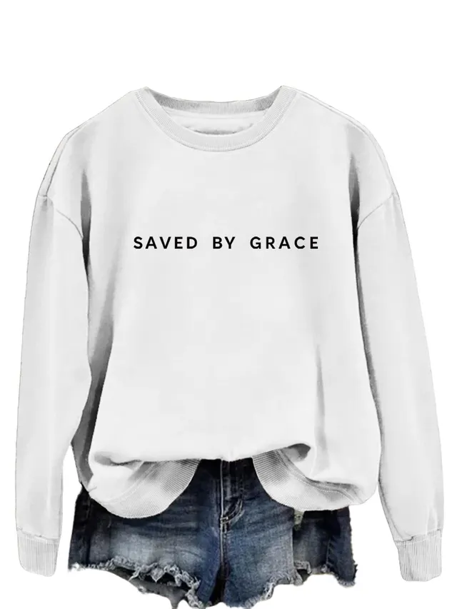 Fashion Simple Ladies Loose Sweater White - Shop at LoveMi