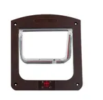 Controllable Two-way Door For Free Entry And Exit Of Pets - Brown