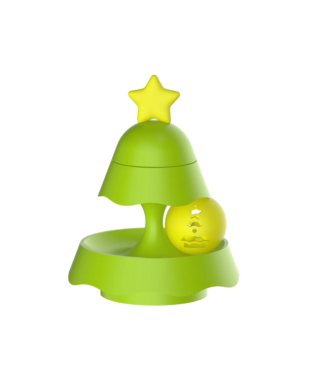 New Christmas Tree Mini Three-layer Track - Small Type Green