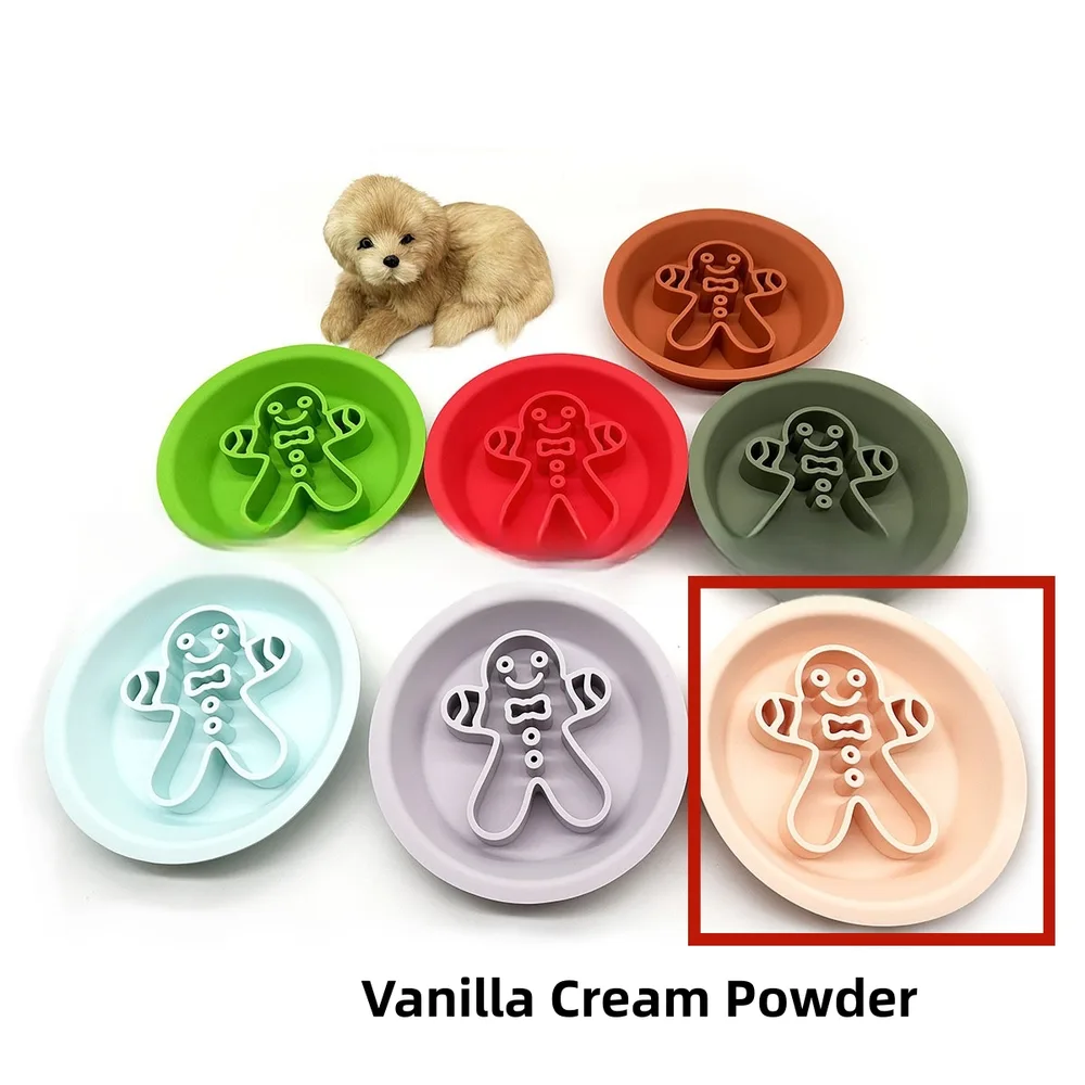 Pet Cat Dog Slow eat Bowl Licking Two in one Anti choke Non slip Silica Gel Sucker Honeycomb Slow Food Vanilla Cream Powder - Shop at LoveMi
