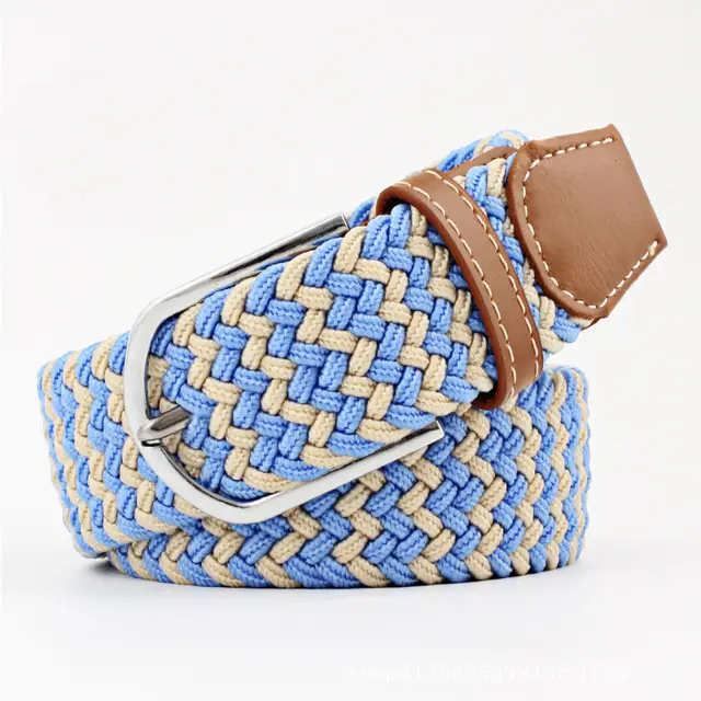 Elastic Woven Belt Corrugated All match Casual Women's Canvas Milan - Shop at LoveMi