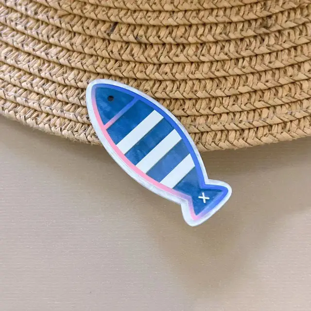 Cute Fish Barrettes Fishbone Hairpin Girl Bang Clip Broken Hair 8 Small Blue Fish - Shop at LoveMi