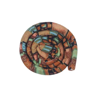 Spiral Lock Colored Dreadlocks Bendable Hair Band - Ethnic Style Yellow
