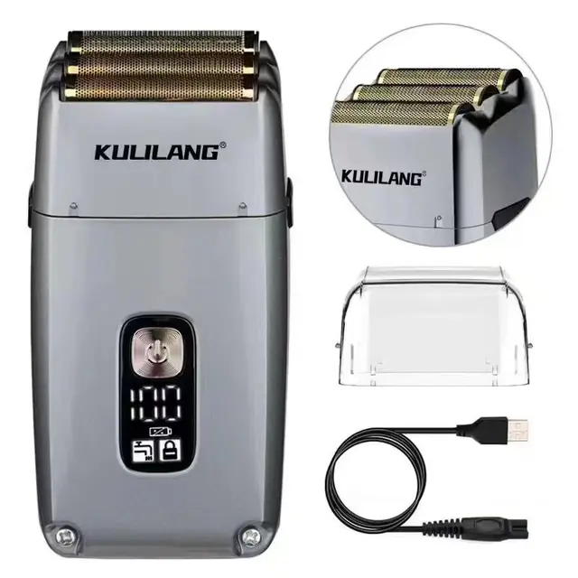 Transparent Barber Shop Three net Shaver R11 Whitening Device Silver - Shop at LoveMi