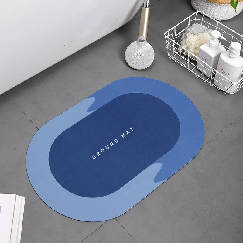 Home Bathroom Super Absorbent Shower Bath Mat Ablue - Shop at LoveMi