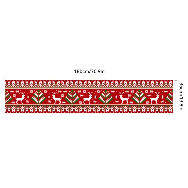 Christmas Tablecloth Polyester Fiber Oxford Cloth Table Runner Sdzb023183503 - Shop at LoveMi