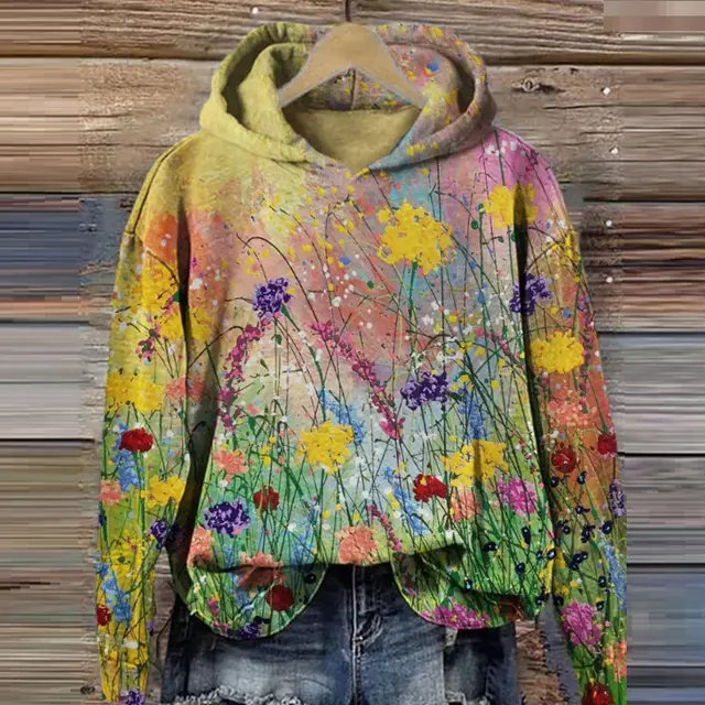 European And American 3D Printing Velvet Padded Hooded Sweatshirt - Shop at LoveMi