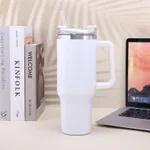 Stainless Steel Coffee Cup Handle Water Cup Cup Metal - White