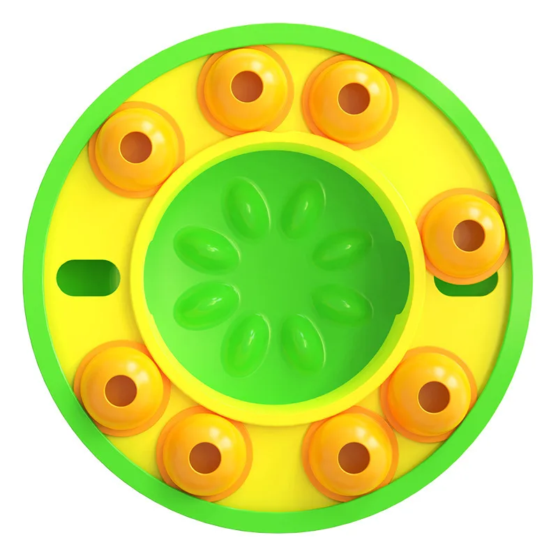 Train Pet Supply Turntable To Automatically Leak Food By Feeding Plastic Puzzle Dog Slow Food Bowl Green - Shop at LoveMi