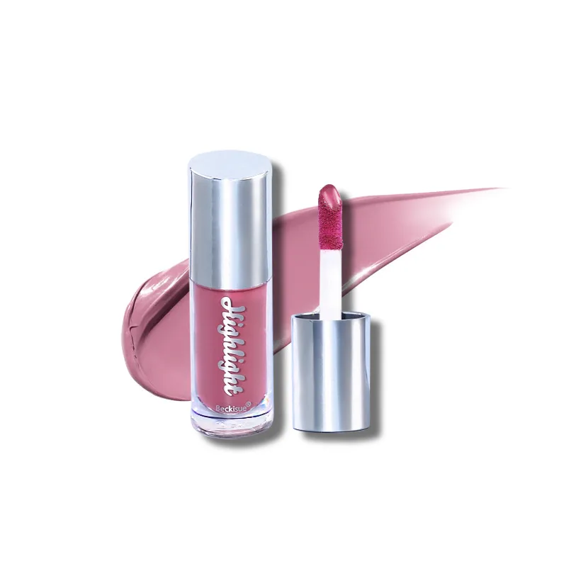 High Gloss Lip Gloss Nude Color Thick Color Water Light Mirror - English Version