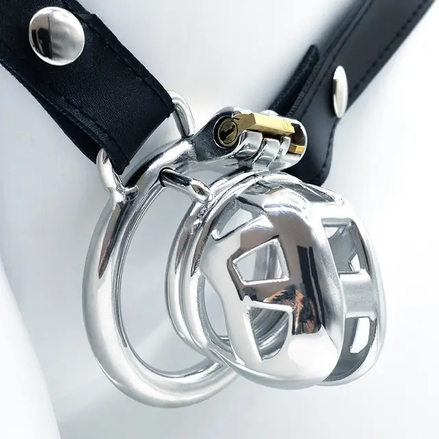 Chastity Lock Wearables For Males Metal Chastity CB Lock Ascetic Bird Cage Ultra Micro 45Mm Ring Belt - Shop at LoveMi