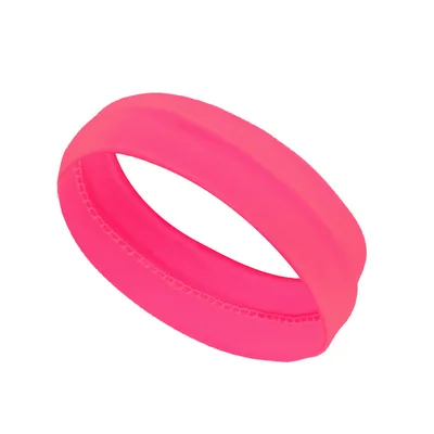 Women's Plain Sports Headband Yoga Hair Band Elastic And Sweat absorbing Hair Band Fluorescent Rose - Shop at LoveMi