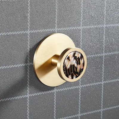 Brass Hat and coat Drilling Adhesive Hanging Storage Hook Wafer Panther - Shop at LoveMi