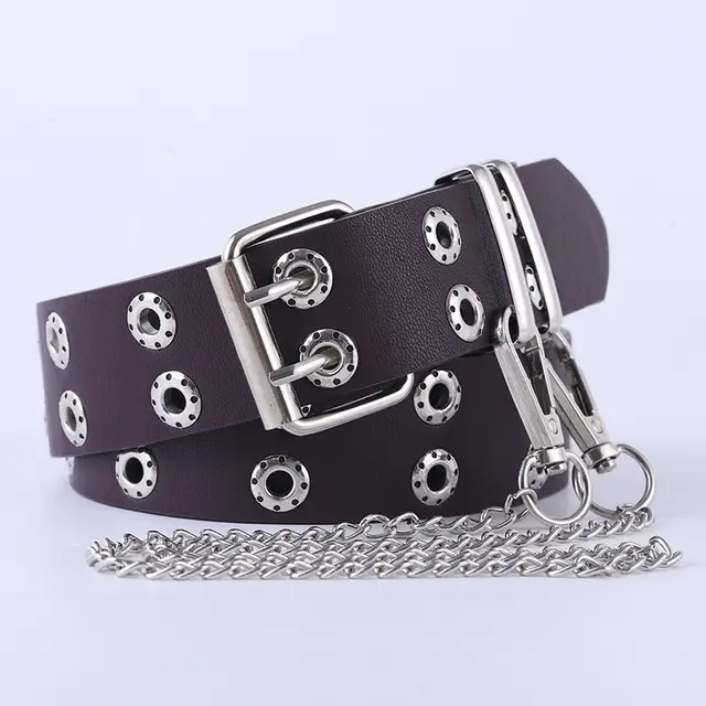 Double Breasted Waistband Hip hop Chain Versatile 23Style - Shop at LoveMi