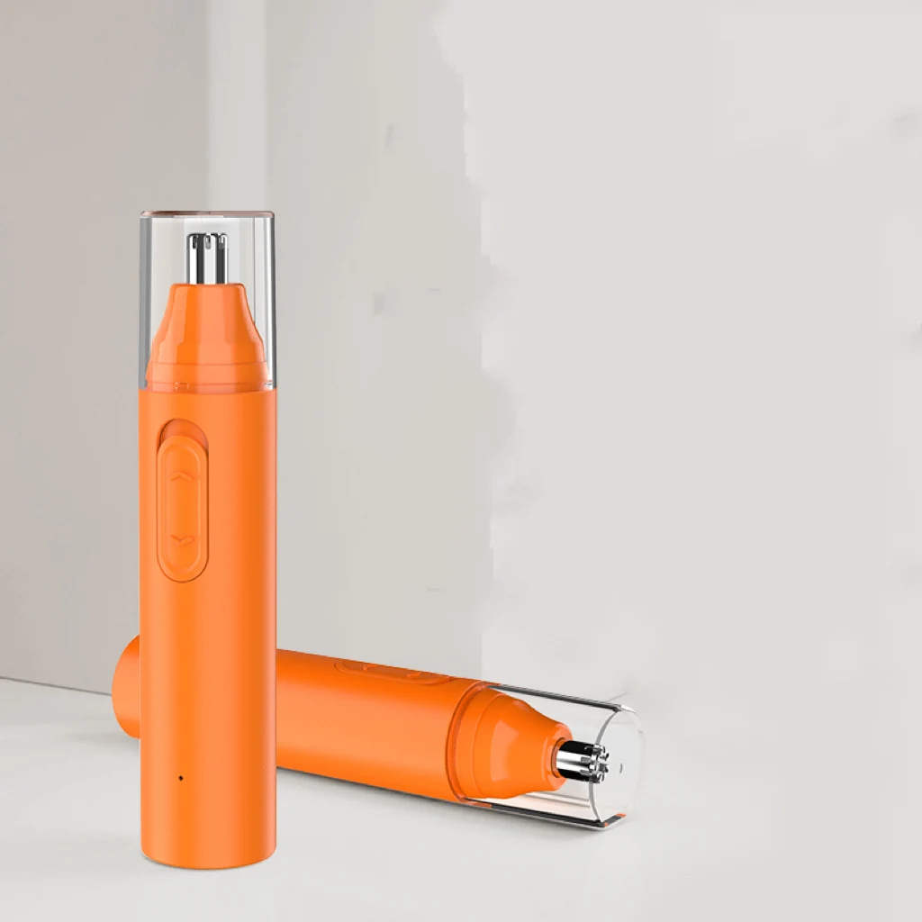 New Electric Nose Hair Trimmer Grade High Speed Motor - Fruit Orange - View 1