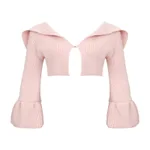 Pink Cardigan With Bow