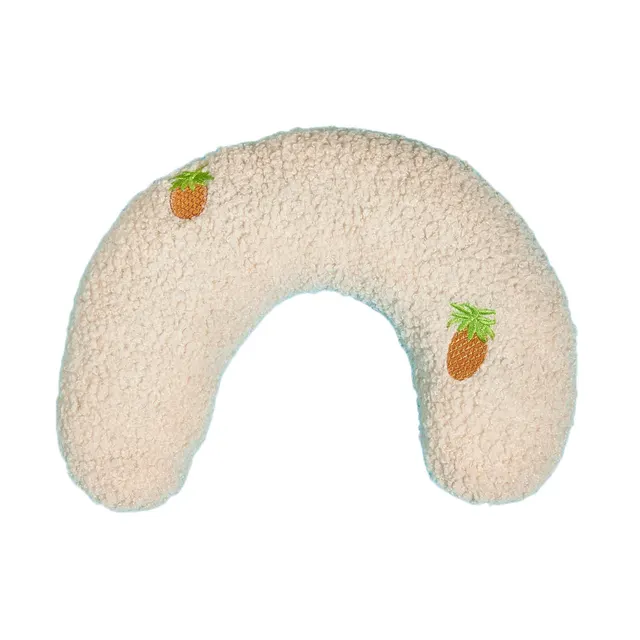 New Cat Pillow Sleep U shaped Pillow Containing Catnip Sleep Aid Cervical Support Cat Toy White - Shop at LoveMi