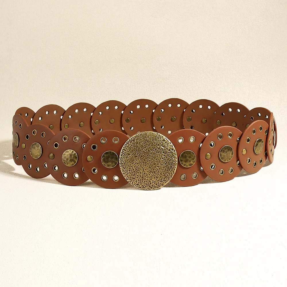 Fashion Personality Retro Ladies Belt Bronze Camel 20 - Shop at LoveMi