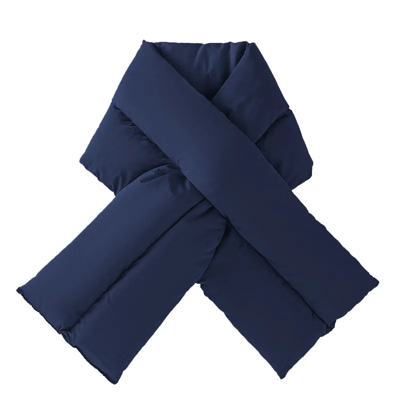 Winter New Down Feather Scarf Women Navy Blue - Shop at LoveMi