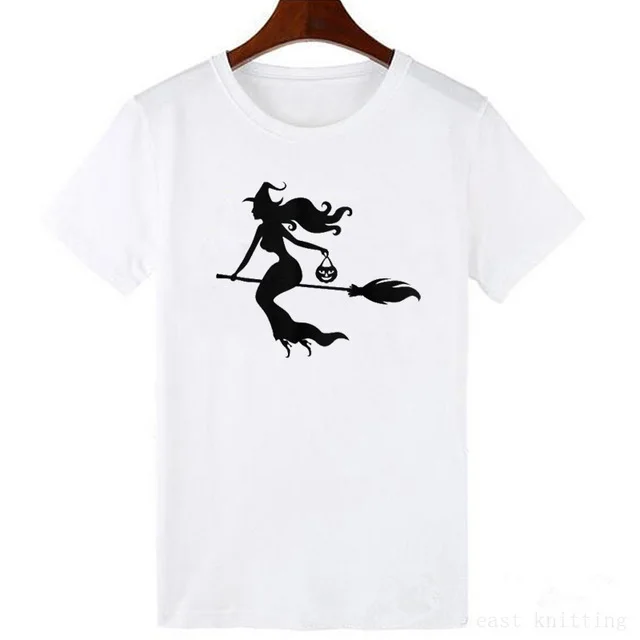New Women's Black Cat The Print Of Cat's Paw Short Sleeve Loose 9 White - Shop at LoveMi