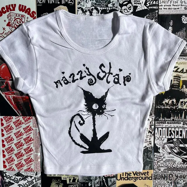 Gothic Street T shirt Women's Printed Black Top Figure 5 - Shop at LoveMi
