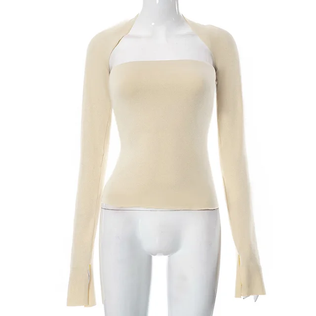 Summer New Solid Color Cape Top T shirt Light Apricot Colored - Shop at LoveMi