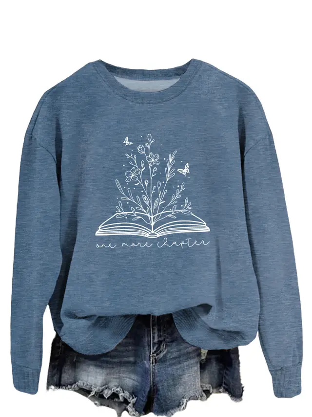 Round Neck Simple Women's Long Sleeve Letter Loose Sweatshirt 17 Colors - Shop at LoveMi