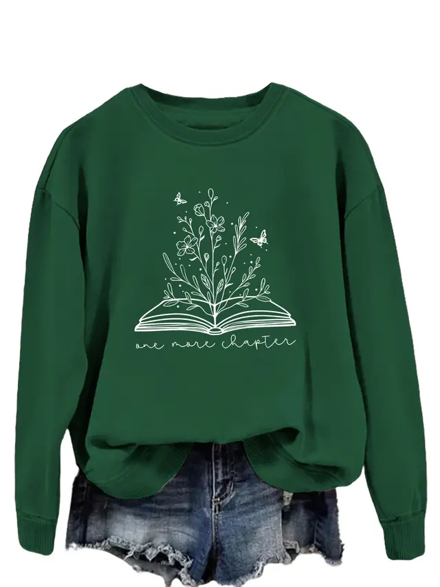 Round Neck Simple Women's Long Sleeve Letter Loose Sweatshirt 3 Colors - Shop at LoveMi