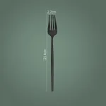 Black Matte Dinner Fork