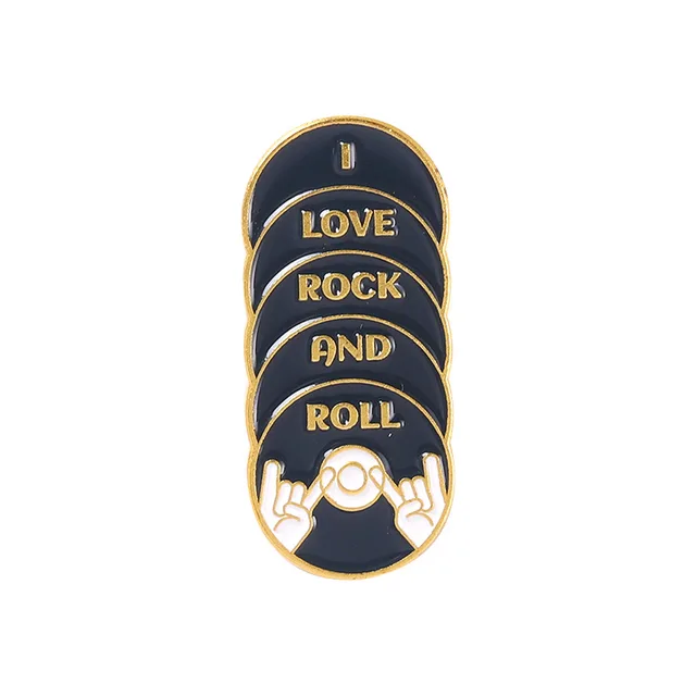 Creative Music Headset Data Cable Letter Metal Brooch Xz4304 - Shop at LoveMi