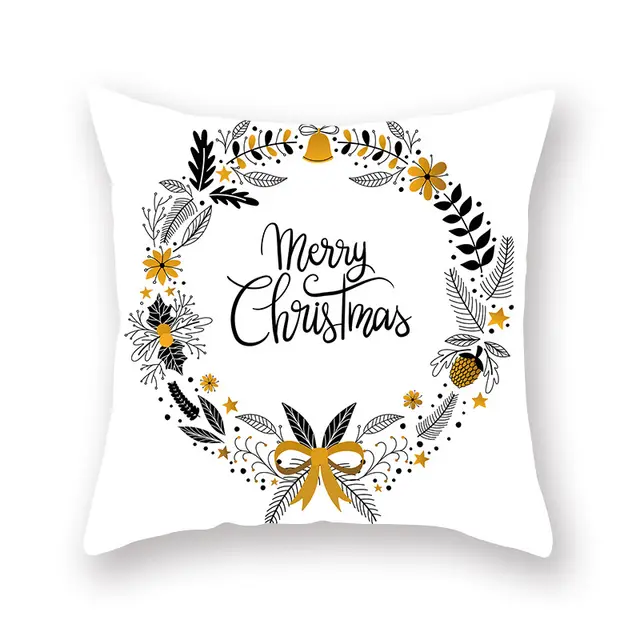 Home Golden Christmas Pillow Cover 19Xmas44 - Shop at LoveMi