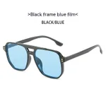 Black Frame Blue Lens