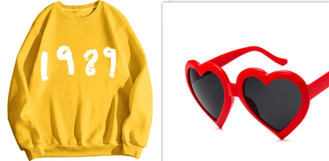 Fashion 1989 Casual Long Sleeve Loose Round Neck Sweater Yellow - Shop at LoveMi