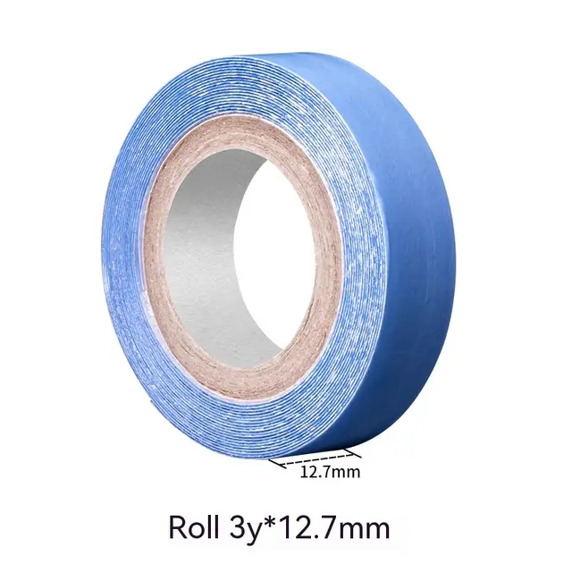 Sticky Strong Lace Waterproof Anti sweat Biological Hair Extension Double sided Adhesive Wig Film Volume 3 Y127Mm Blue Tape Tab - Shop at LoveMi