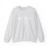 European And American Letter Printing Dog Mother Round-neck Sweater - Grey