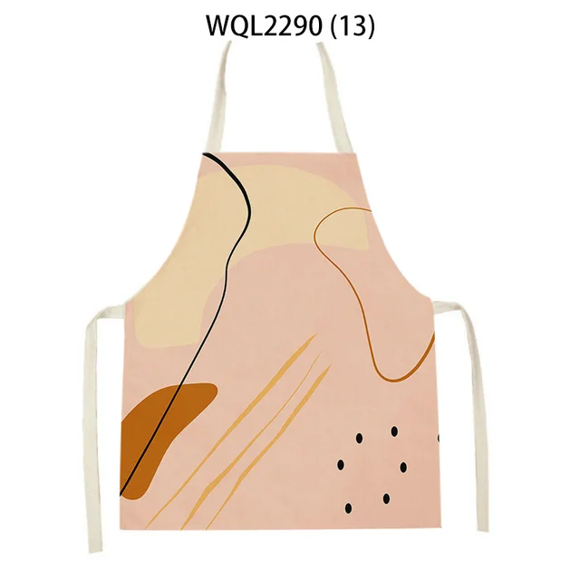 Simple Fabric Apron Kitchen Antifouling Work Clothes Wql2290 13 - Shop at LoveMi