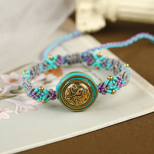 Retro Hand Woven Hand Rope Artistic Accessories Tibetan Cloud - Shop at LoveMi