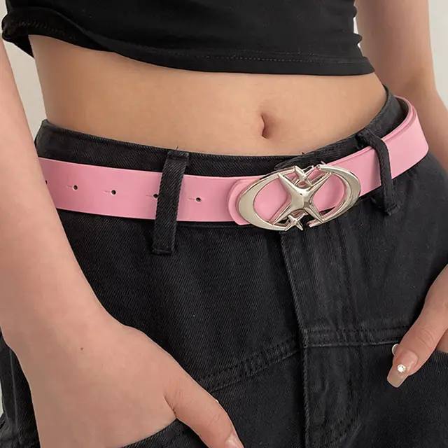Belt All The Korean Version Of Simple Ins Tide Pink - Shop at LoveMi