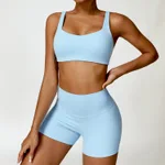 Bra Shorts Sky Blue