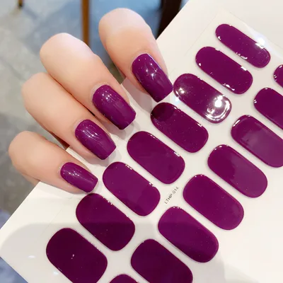 Waterproof And Durable Second Generation Semi cured UV Nail Beauty Stickers Hp 014 - Shop at LoveMi