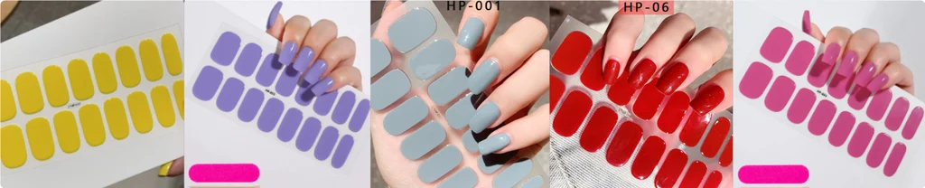 Waterproof And Durable Second Generation Semi-cured UV Nail Beauty Stickers - Set