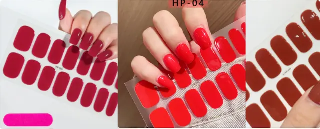Waterproof And Durable Second Generation Semi cured UV Nail Beauty Stickers Set6 - Shop at LoveMi