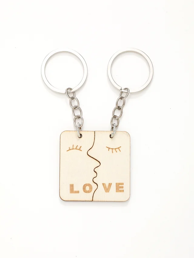 Wooden Key Buckle Couple Gift Pendant Style 20345 - Shop at LoveMi